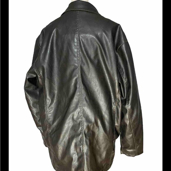 Whispering Smith Men’s Large Brown Button Up Jacket, Pockets Side Pockets, - Picture 5 of 14